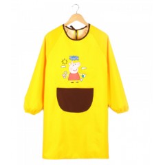 国产 可爱长袖围裙新款韩版时尚厨房家用防水防油罩衣成人男女士工作服