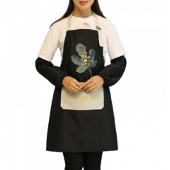 国产 厨房家用防水防油围裙日式时尚成人女奶茶咖啡店男工作服定制LOGO