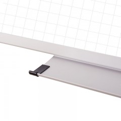 得力  120*90cm磁性办公教学会议暗格线挂式白板悬挂写字板8745