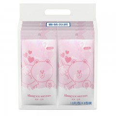 舒洁  LINE除菌洁肤卫生湿巾纸品无香型8包装