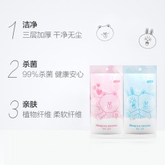 舒洁  卡通系列除菌洁肤湿巾纸品10片装超柔倍厚 更柔和