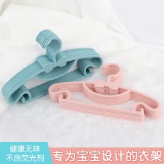 国产  儿童衣架家用无痕小号婴儿宝宝衣架子晾衣架塑料挂架可爱衣服撑子