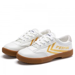 feiyue/飞跃 低帮运动休闲鞋女秋冬新款超纤皮质小白鞋街拍板鞋
