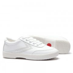 feiyue/飞跃 全超纤皮小白鞋 秋季新款防水防污透气运动板鞋