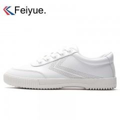 feiyue/飞跃 全超纤皮小白鞋 秋季新款防水防污透气运动板鞋