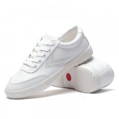 feiyue/飞跃 全超纤皮小白鞋 秋季新款防水防污透气运动板鞋