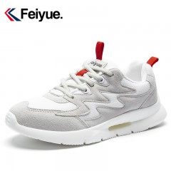 feiyue/飞跃 女鞋休闲老爹鞋新款系带厚底松糕鞋网面透气运动鞋