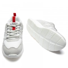 feiyue/飞跃 女鞋休闲老爹鞋新款系带厚底松糕鞋网面透气运动鞋