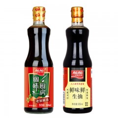 加加 调味品鲜味鲜生抽500ML