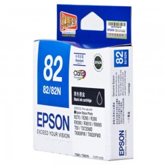★爱普生/Epson  T0821 黑色 打印机墨盒 适用于Photo R270 R290 R390 tx820fw 打印量815页