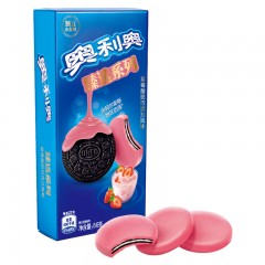 奥利奥 臻选系列草莓酸奶巧克力风味涂层饼干 66g