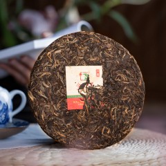 2015年合和昌六星 品牌标杆普洱茶生茶357g七子饼茶 布朗山古树茶