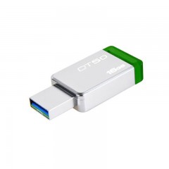 金士顿 Kingston USB3.1 16GB 金属U盘 DT50 绿色