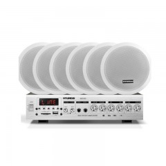 现代 HYUNDAI D-30吸顶喇叭套装音响定压功放背景蓝牙音乐广播音响组合