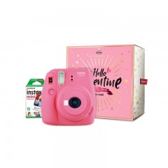 富士 FUJIFILM INSTAX MINI9 MINI8升级款 限量礼盒 拍立得 一次成像相机 火烈鸟粉 含10张相纸