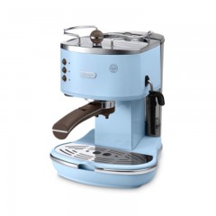 德龙 DELONGHI ECO310 海洋蓝 泵压式咖啡机 家用 商用 意式 半自动咖啡机 不锈钢锅炉