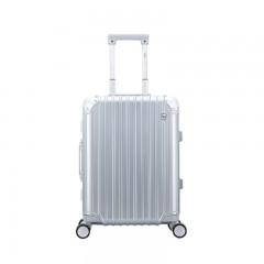 爱华仕 OIWAS 6375 铠甲系列铝框拉杆箱 20英寸银色