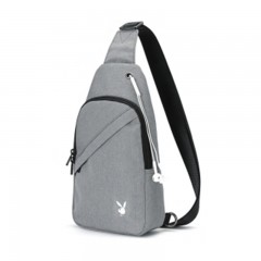 花花公子 PLAYBOY PBP1041-8H1 单肩斜挎包 浅灰