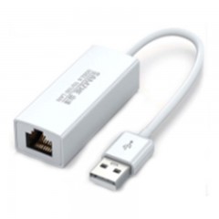 ☆山泽 SAMZHE UW011 USB转RJ45网线接口 白色