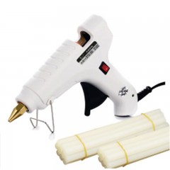 ☆索厉 SUOLI 热熔胶枪60W胶棒11MM 适用工艺维修（带开关/标配20根白色胶棒/SLRQ60）