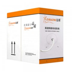 ☆山泽 SAMZHE BH6305 0.51±0.02MM CAT6类非屏蔽千兆网线 纯铜线芯 305米