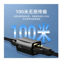 ☆山泽 SAMZHE RJ45 8P8C网线连接器 黑色