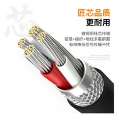 ☆山泽 SAMZHE MINI 20MDP DP转HDMI转换器线 黑色 2米