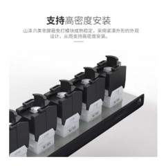 ☆山泽 SAMZHE WMD-006 六类非屏蔽免打模块 RJ45镀金CAT6网线8P8C水晶头母插座连接器