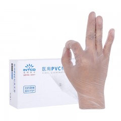英科 医用PVC手套 一次性PVC检查手套100只/盒