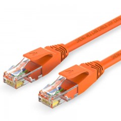 ☆胜为 SHENGWEI LC-6100D 六类网线 纯铜千兆8芯双绞网络跳线 10米 橙色 高速彩色网络连接线 千兆网线