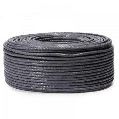 ☆秋叶原 CHOSEAL 原装超五类网线 非屏蔽 纯铜线芯 高速网线 工程家装专用网线 灰色 150米 QS2608AT150S