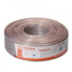 ☆秋叶原 CHOSEAL 七类网线 双屏蔽 抗干扰降衰减 万兆网线 国标纯铜 安全传输网线 灰 100米 QS2620AT100S