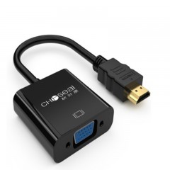 ☆秋叶原 CHOSEAL QS6934 HDMI转VGA线转接头(带供电)