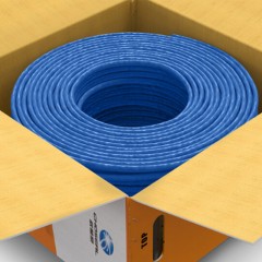 ☆秋叶原 CHOSEAL QS2608BT305S 原装超五类网线 工程版 蓝色 305米