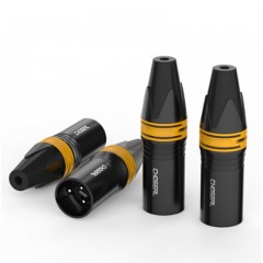 ☆秋叶原 CHOSEAL 卡侬公头 高保真音频接头 麦克风插接件 KTV音响工程配件 卡侬公 四个 QD2003B