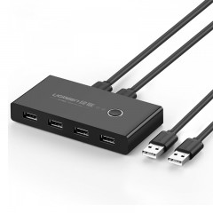 绿联 USB打印机共享器二2进4四出分线 US216