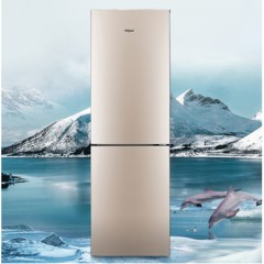 惠而浦 WHIRLPOOL 291升双门冰箱第六感保鲜风冷无霜大冷冻双温区玫瑰金 BCD-291WLZW