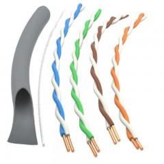 ☆山泽 SAMZHE 原装CAT5E超五类非屏蔽纯无氧铜高速网线50米/箱 灰色 SZ-A5050