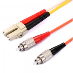 ☆胜为 SHENGWEI FLFB-1050 工程电信级光纤跳线 LC(UPC)-FC(UPC)多模双芯 5米