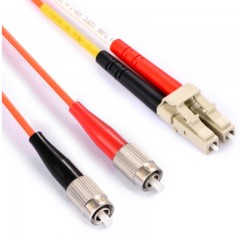 ☆胜为 SHENGWEI FLFB-1050 工程电信级光纤跳线 LC(UPC)-FC(UPC)多模双芯 5米