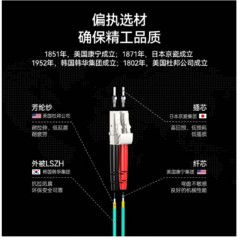☆胜为 SHENGWEI FLLO-1030 工程电信级万兆光纤跳线 3米 LC/UPC-LC/UPC OM3 多模双芯 尾纤 光模块专用