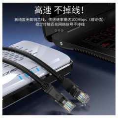 ☆胜为 SHENGWEI LC-2050H 超5类百兆网线 5米 成品网络跳线 高速宽带线网线 彩色纯无氧铜网线 白色网线