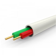 ☆秋叶原 CHOSEAL QS2303T100S 2芯 单股无氧铜圆型 电话线 100米