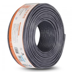 ☆秋叶原 CHOSEAL 原装超五类网线 非屏蔽 纯铜线芯 高速网线 工程家装专用网线 灰色 25米 QS2608AT25S