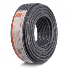 ☆秋叶原 CHOSEAL 原装六类网线 非屏蔽 纯铜线芯 千兆网线 工程家装专用网线 灰色 25米 QS2619AT25S