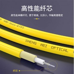☆胜为 SHENGWEI FSC-1011 电信级光纤跳线 SC-SC 9/125网线 单模单芯 1米