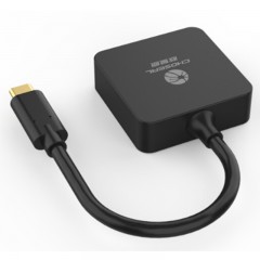 ☆秋叶原 CHOSEAL TYPE-C转DVI高清转换器 苹果新MACBOOK转DVI转接线支持USB-C口接投影仪QD6329