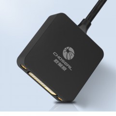 ☆秋叶原 CHOSEAL TYPE-C转DVI高清转换器 苹果新MACBOOK转DVI转接线支持USB-C口接投影仪QD6329