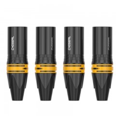 ☆秋叶原 CHOSEAL 卡侬公头 高保真音频接头 麦克风插接件 KTV音响工程配件 卡侬公 四个 QD2003B