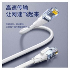 ☆山泽 SAMZHE GRE-6010 六类网线 CAT6类千兆网络连接线 1米 白色